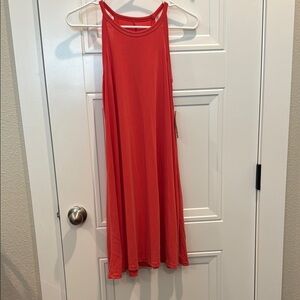 Francesca's Collections Coral Sleeveless Dress